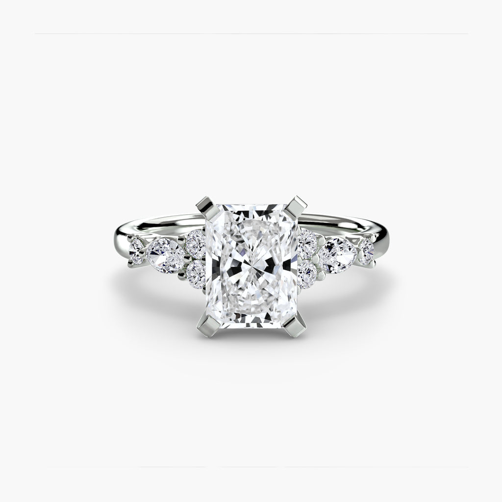The Floral Accent Solitaire