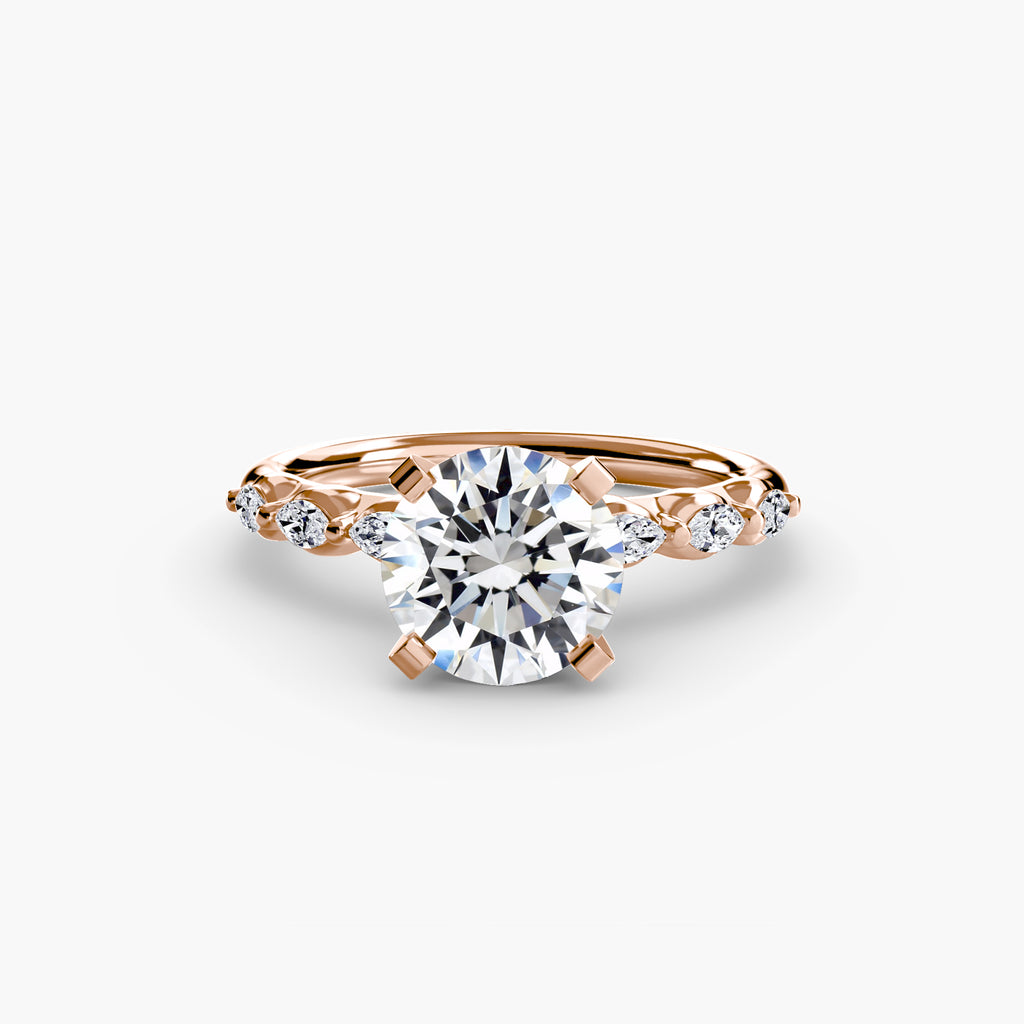 The Floral Accent Solitaire