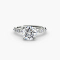 The Floral Accent Solitaire