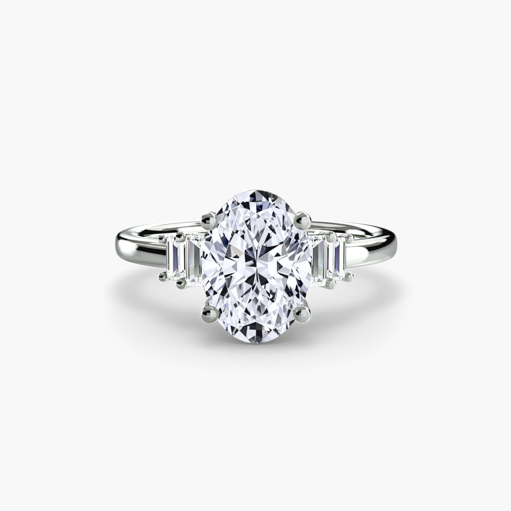 Baguette Accent Solitaire