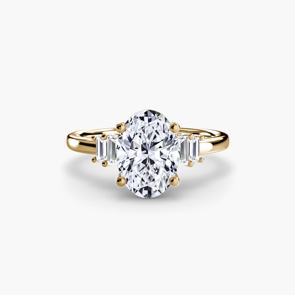 Baguette Accent Solitaire
