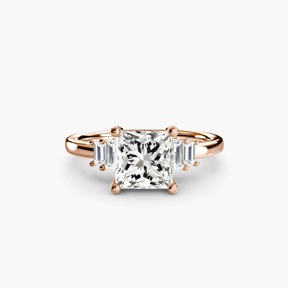 Baguette Accent Solitaire