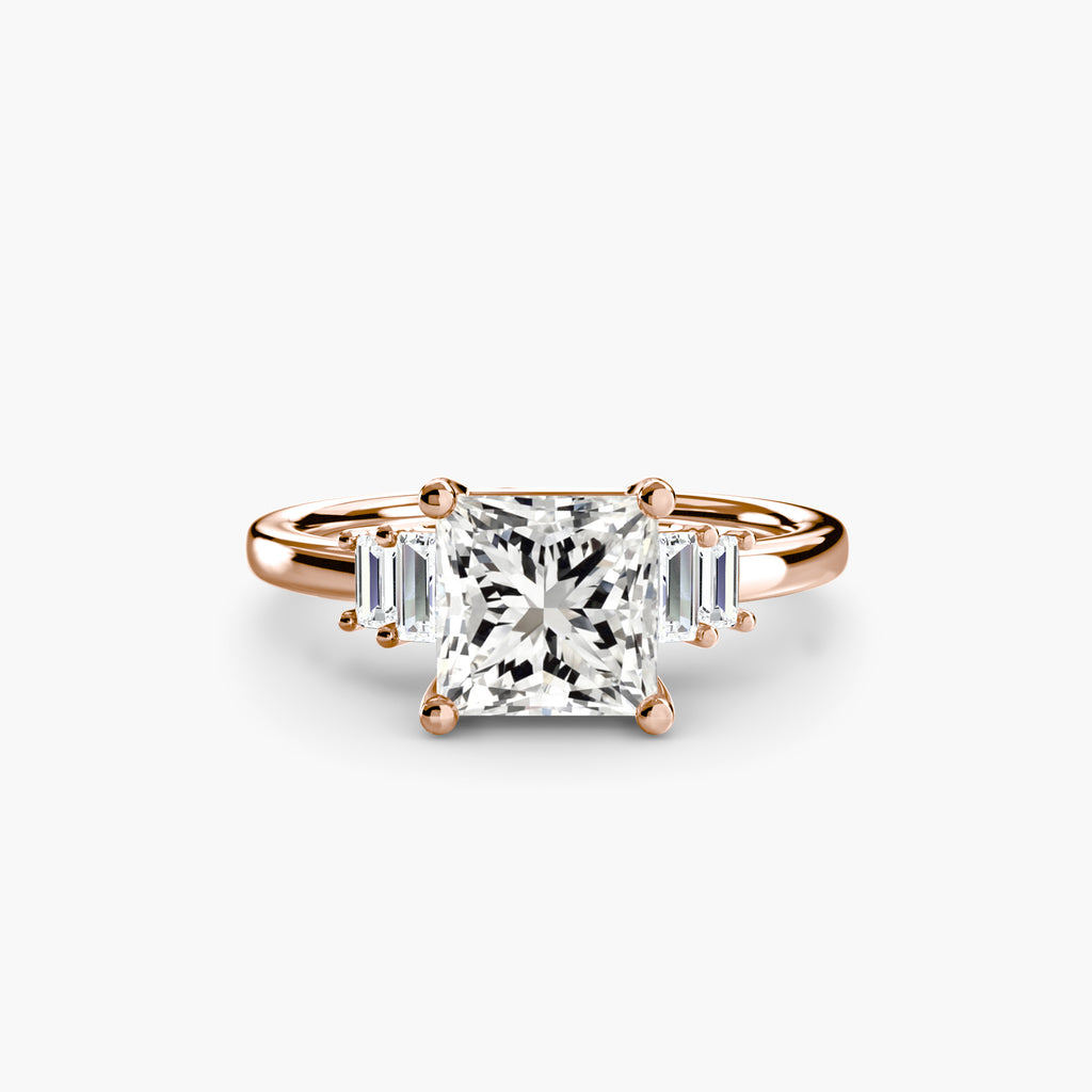 Baguette Accent Solitaire