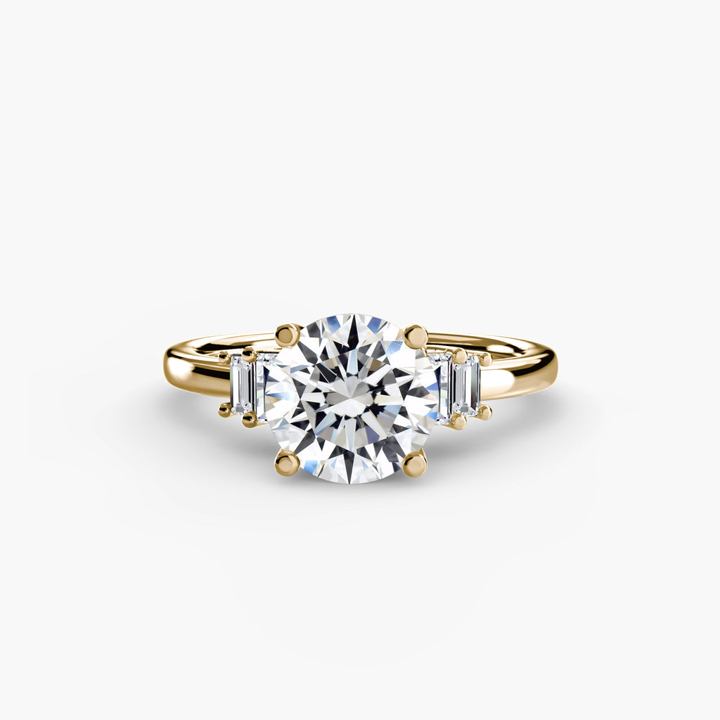 Baguette Accent Solitaire