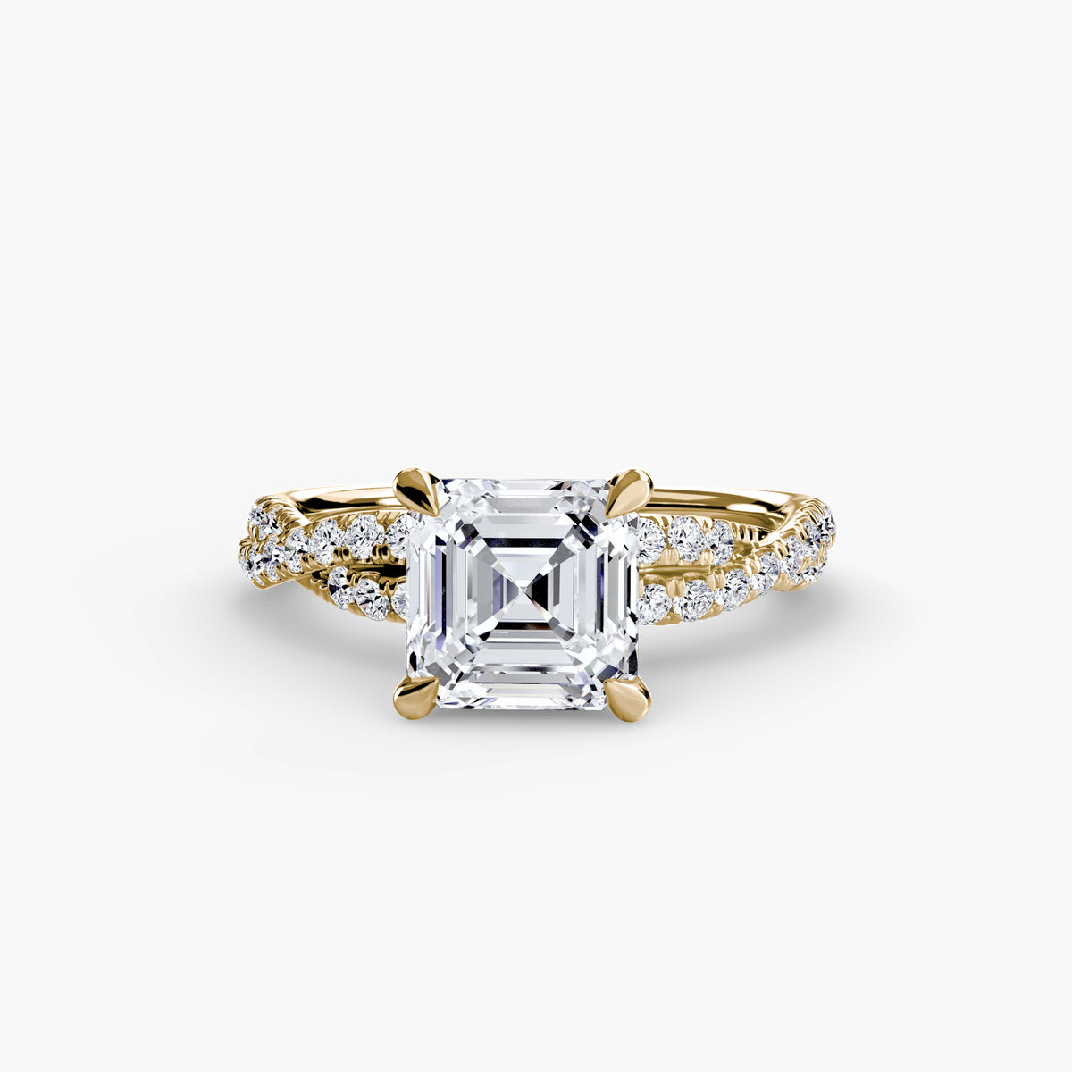 The Twisted Pavé Solitaire