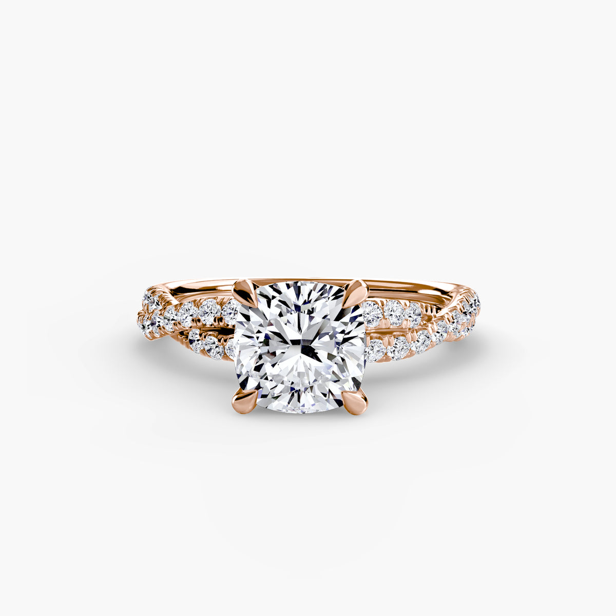 The Twisted Pavé Solitaire