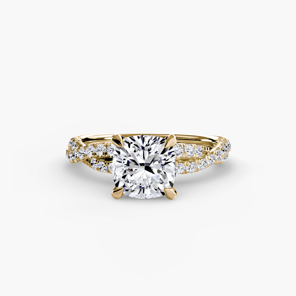 The Twisted Pavé Solitaire