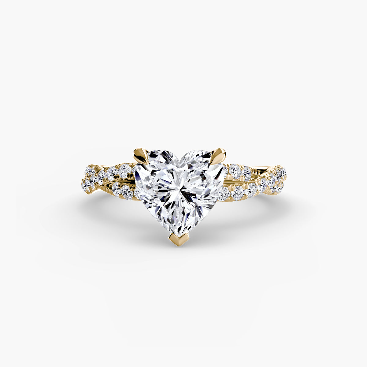 The Twisted Pavé Solitaire