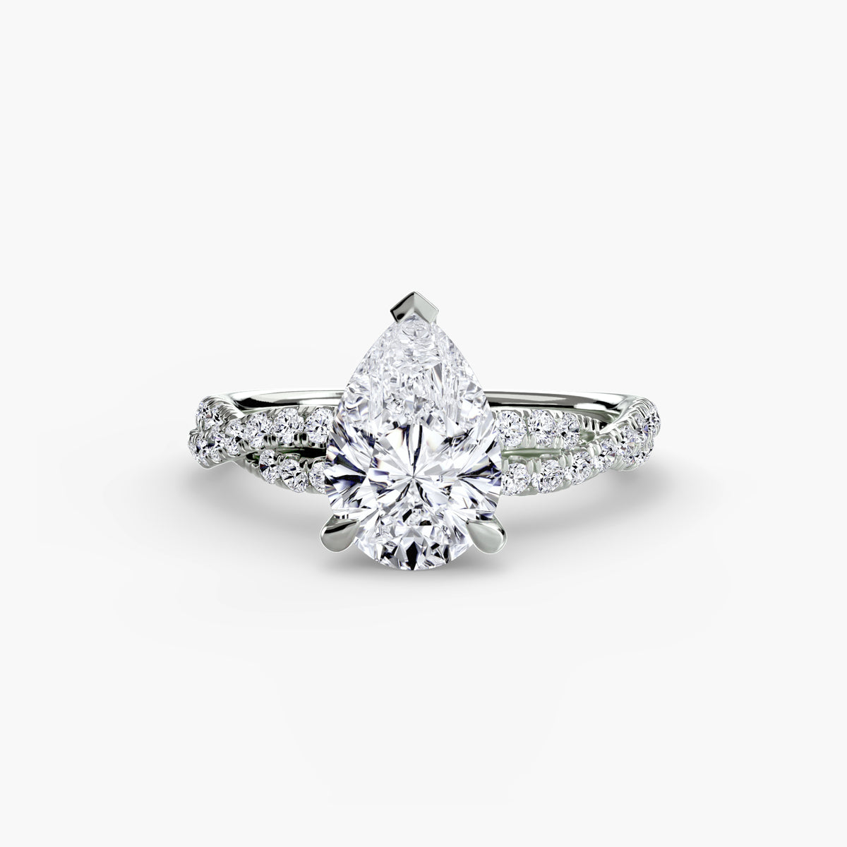 The Twisted Pavé Solitaire
