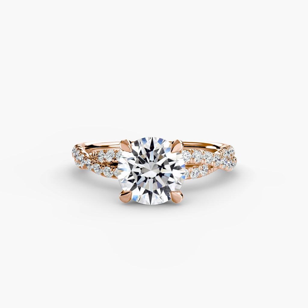 The Twisted Pavé Solitaire